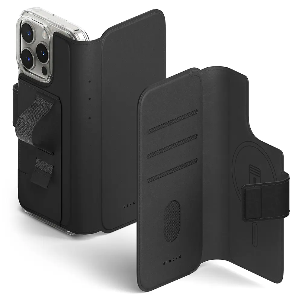 iPhone 16 Pro Max Folio Grip Wallet Magnetic, Sort