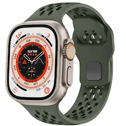 Silikonarmband Sport Apple Watch Ultra 49mm 3rd Gen Mörkgrön
