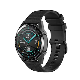 Huawei Watch GT 3 42mm/Watch GT 2 42mm silikoniranneke, Musta