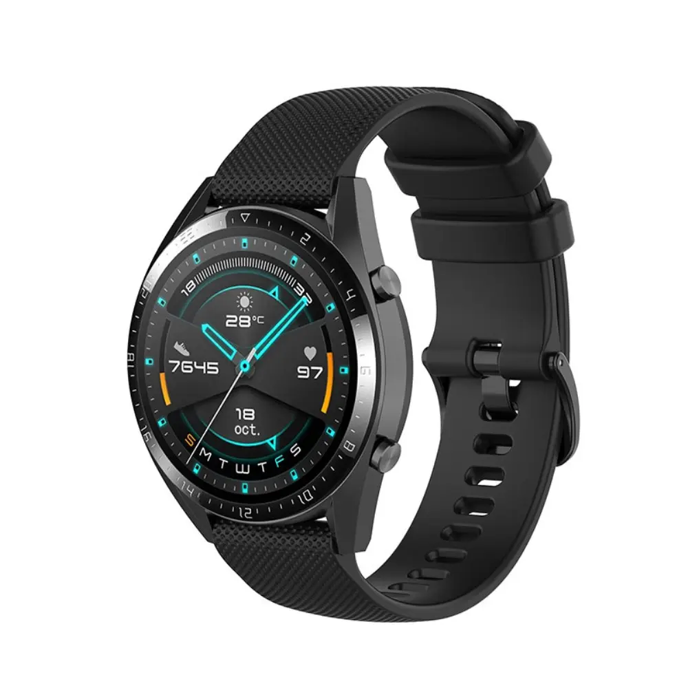 Silikoniranneke Huawei Watch GT 3 42mm/Watch GT 2 42mm Musta