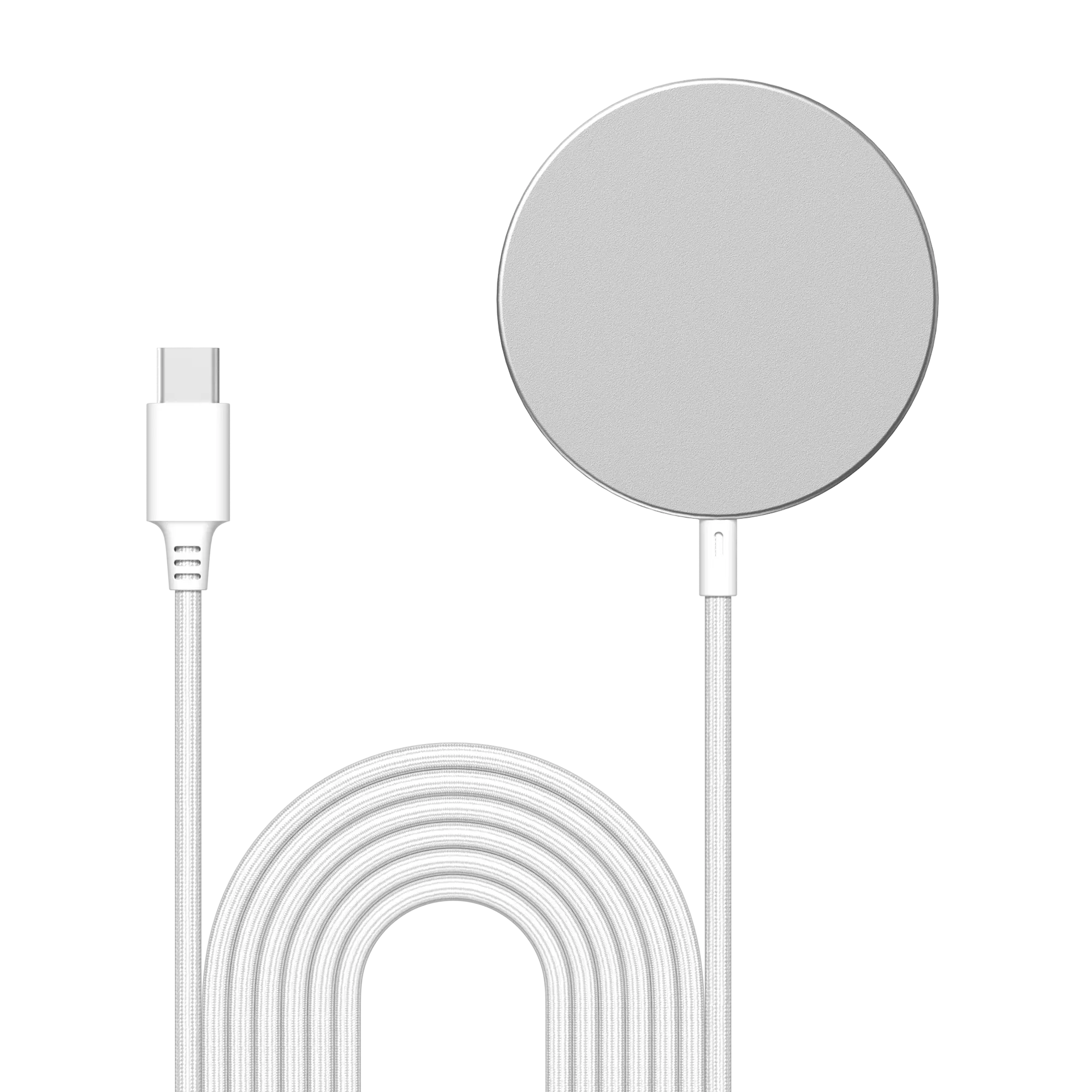 iPhone 18 Pro Max Qi2 Magnetisk Trådlös Laddare 15W vit