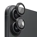 Linsebeskytter Hærdet Glas Aluminium iPhone 17 Sort