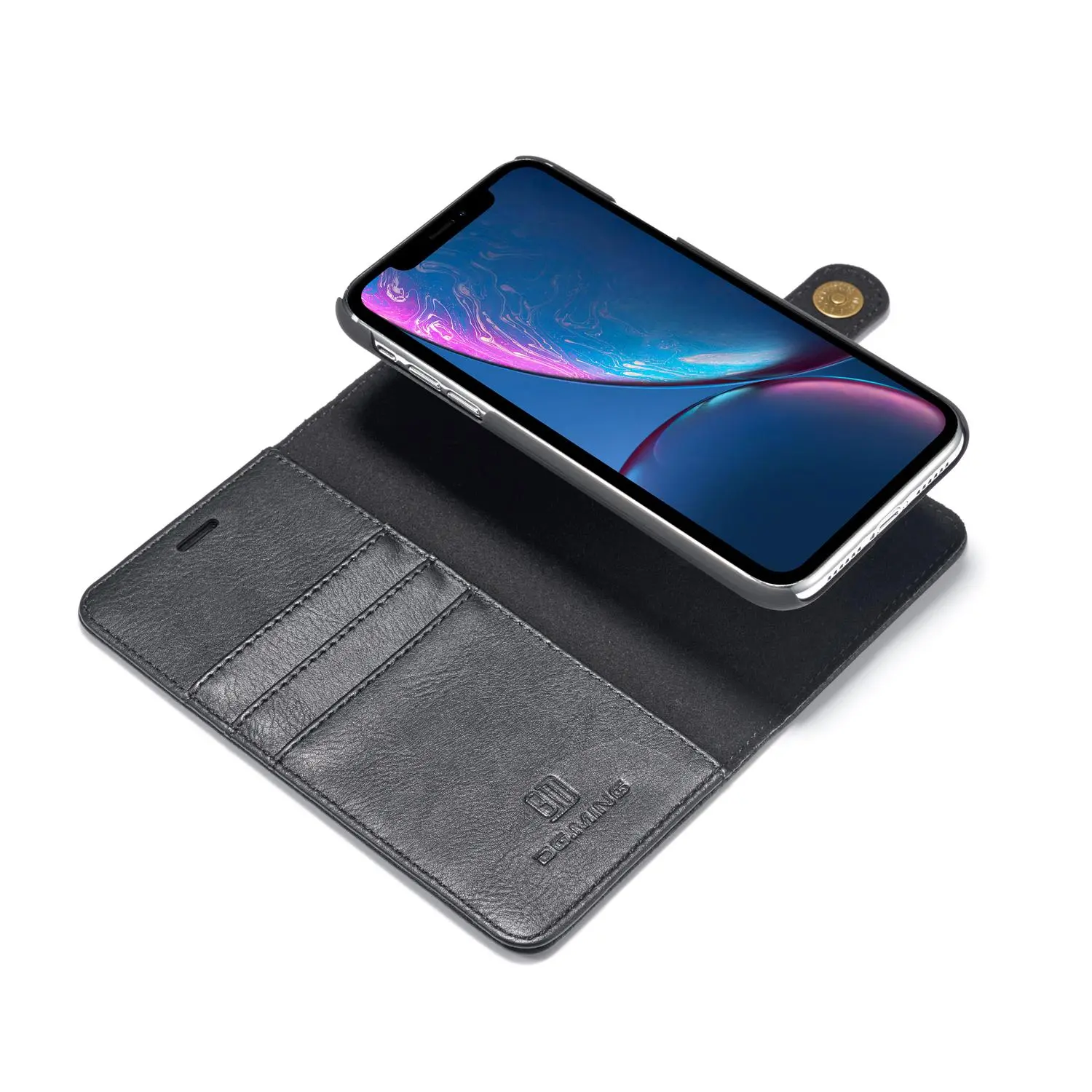 Magnet Wallet iPhone Xr Black