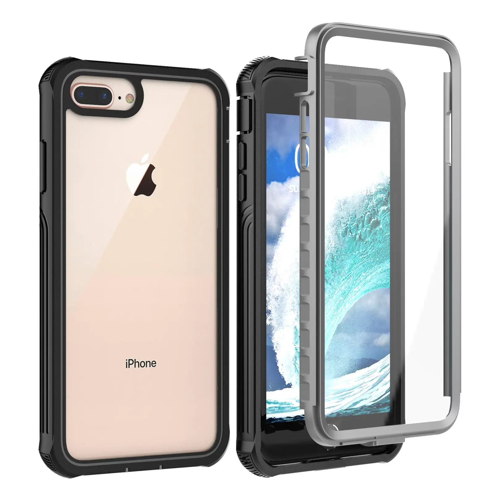 Premium Full Protection Case iPhone 7 Plus/iPhone 8 Plus Sort