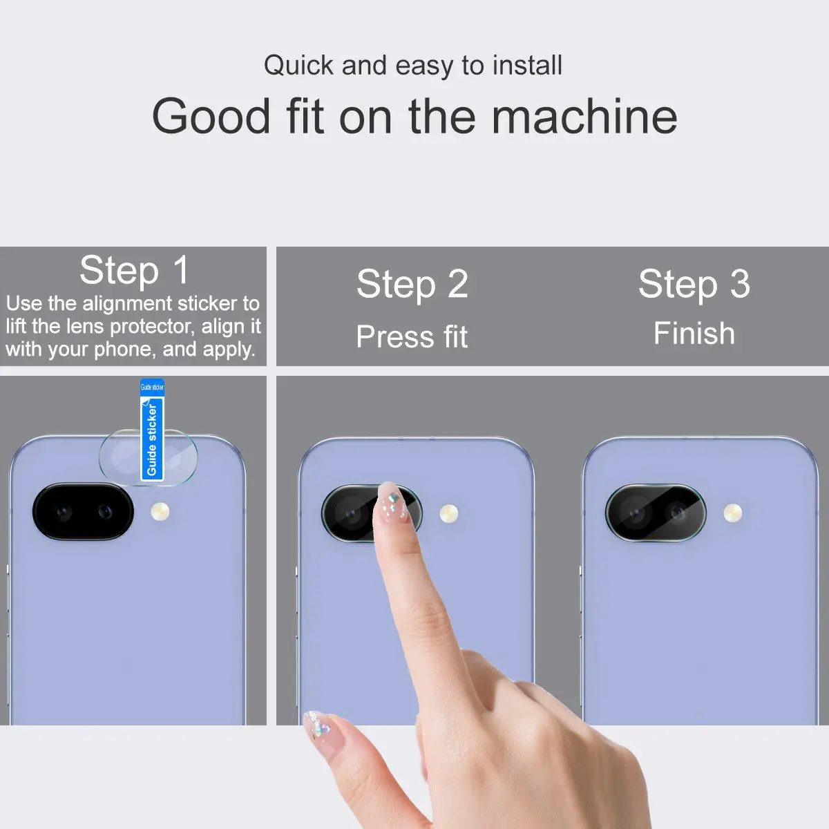 Härdat Glas 0.2mm Linsskydd Google Pixel 10a Genomskinlig