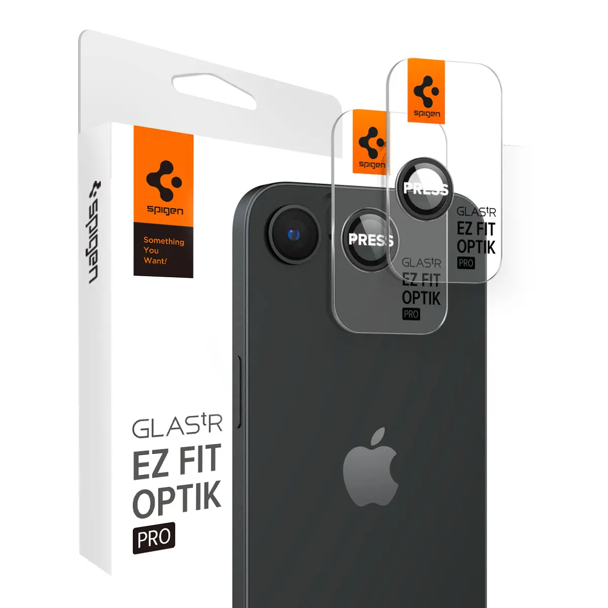 iPhone 16e EZ Fit linsebeskytter (2-pak), Sort