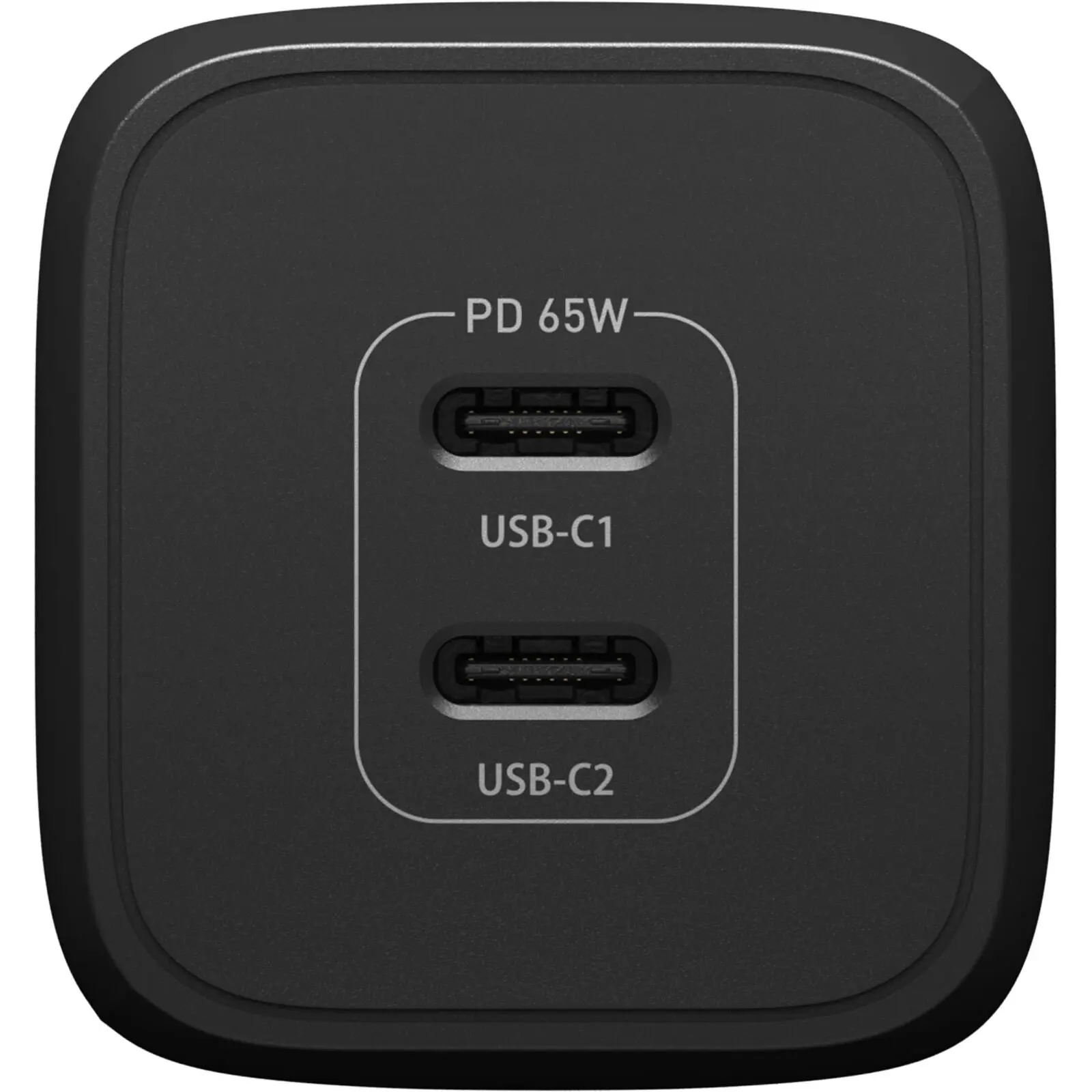 Väggladdare USB-C Dual Port 65W Black