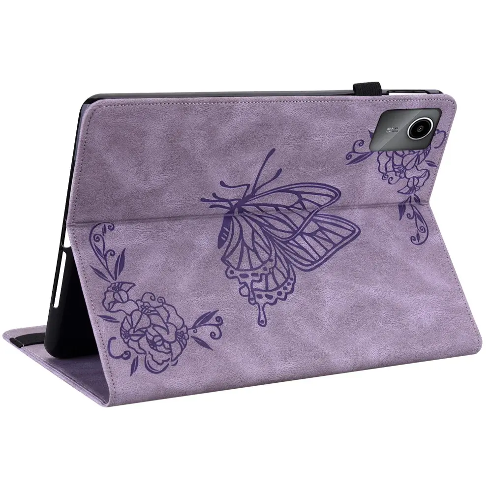 Läderfodral Fjärilar  Lenovo Tab M11 Lila