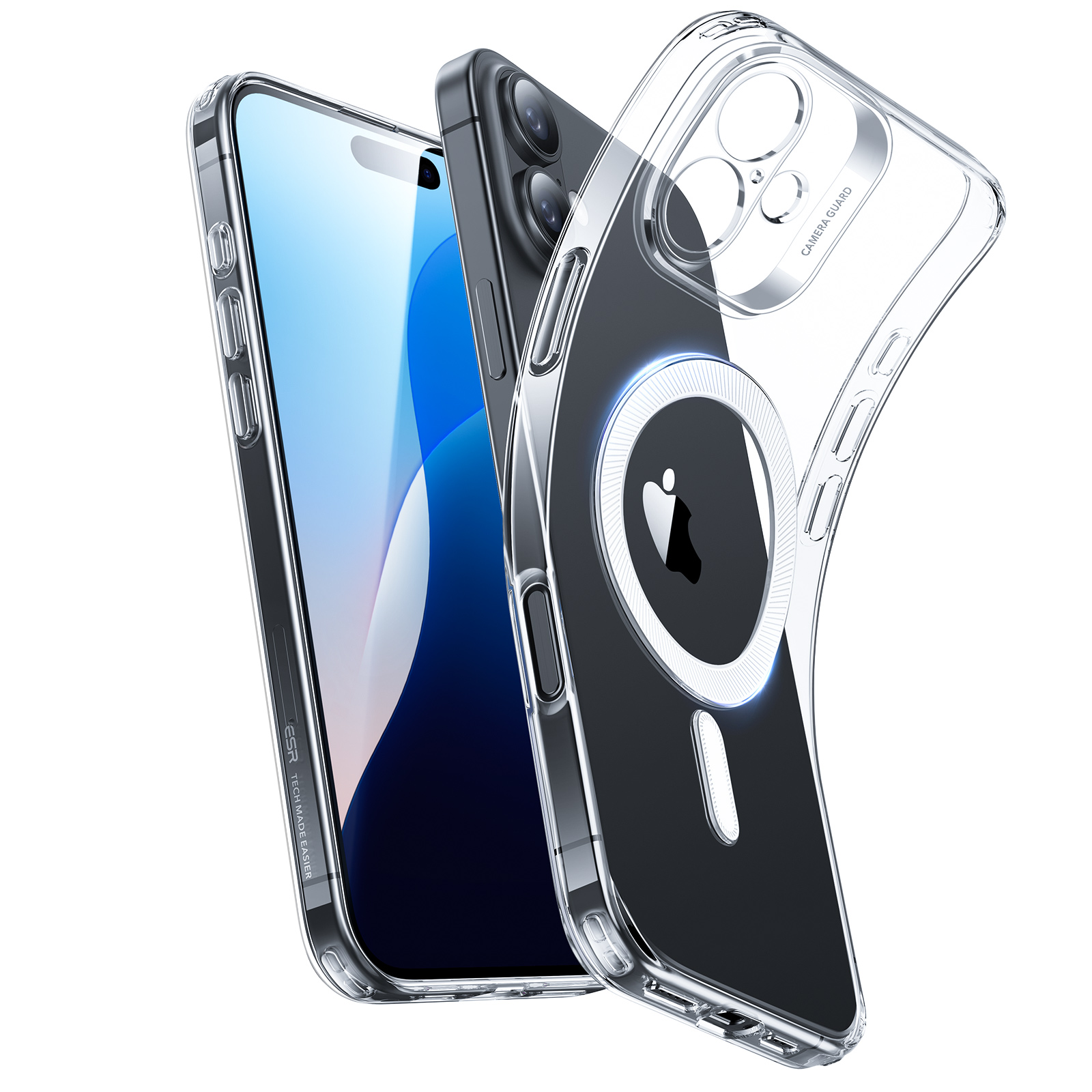 ESR Project Zero Case iPhone 16 Plus Clear - Mobildeksel