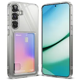 Samsung Galaxy S25 Plus Fusion Skal med kortfack, Genomskinlig