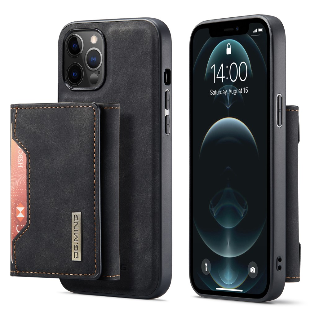 DG.MING iPhone 13 Mini Deksel med avtakbar lommebok, Svart