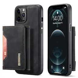 Magnetic Card Slot Case iPhone 13 Mini Musta