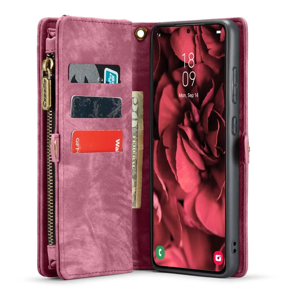 Multi-slot Plånboksfodral Samsung Galaxy S24 Plus Röd