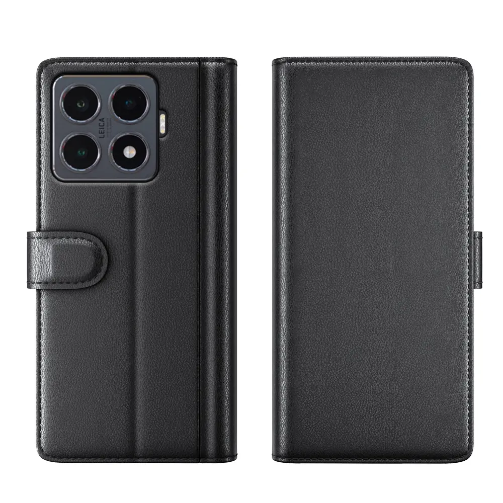 Äkta Läderfodral Xiaomi 15T Svart