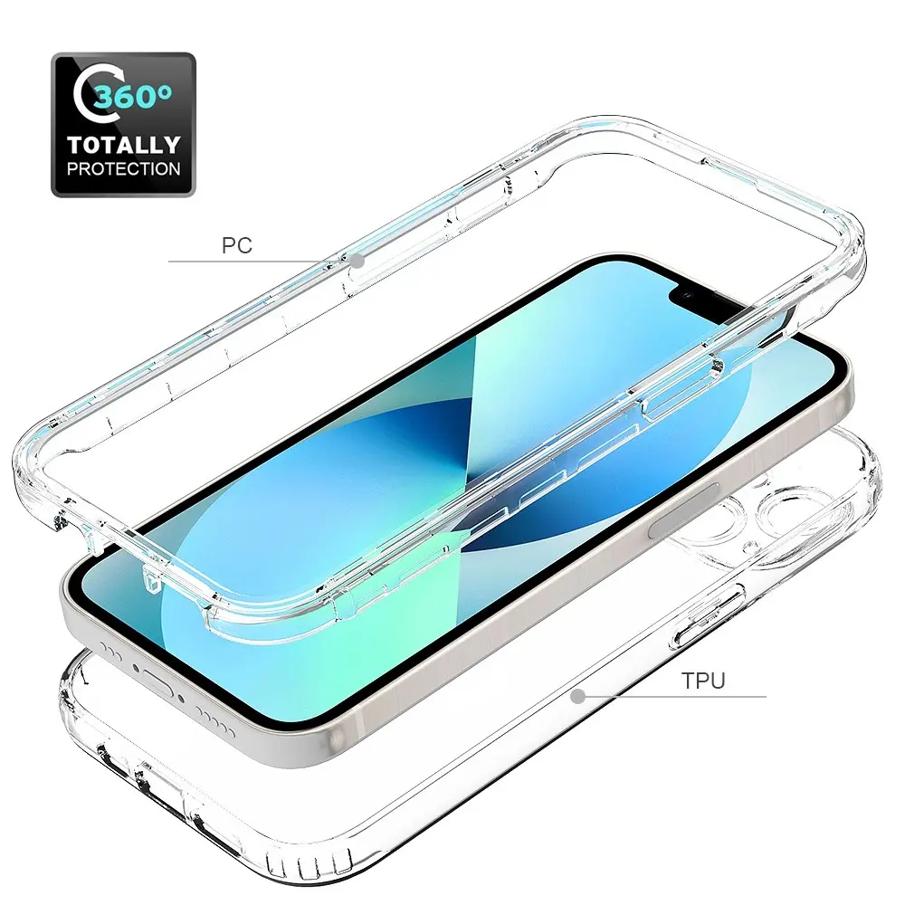 Full Cover Skal iPhone 14 Genomskinlig