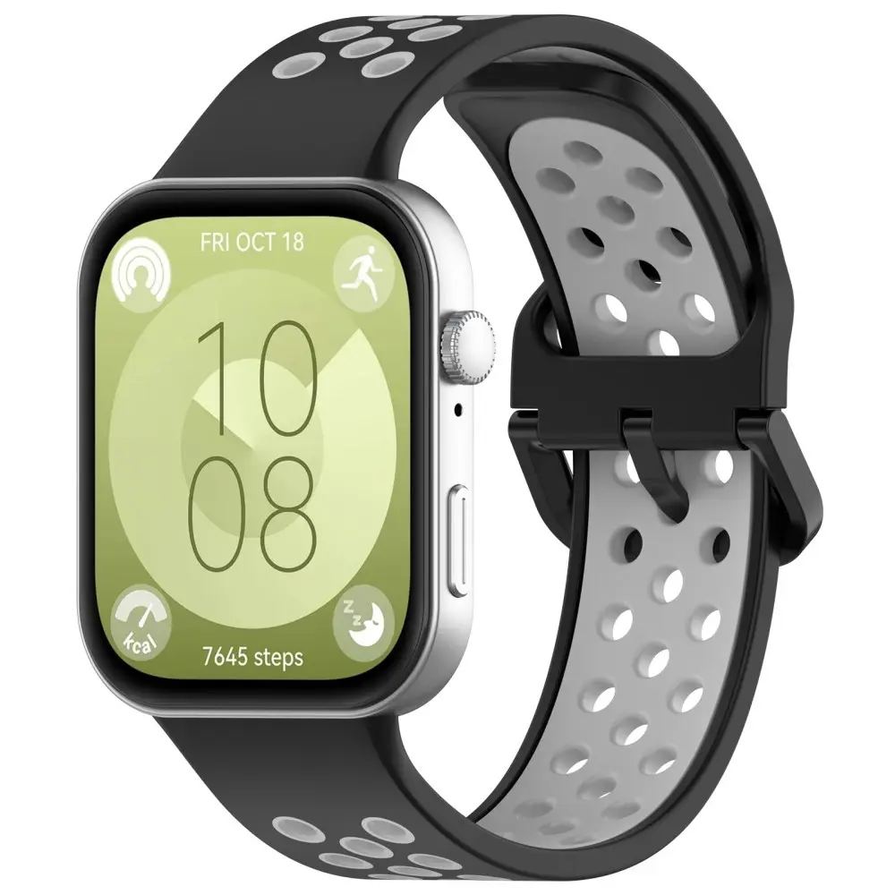 Silikonarmband Sport Huawei Watch Fit 5 Pro Svart