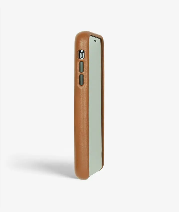Street Collection iPhone X/XS Wrapped Egdes Nappa Cognac