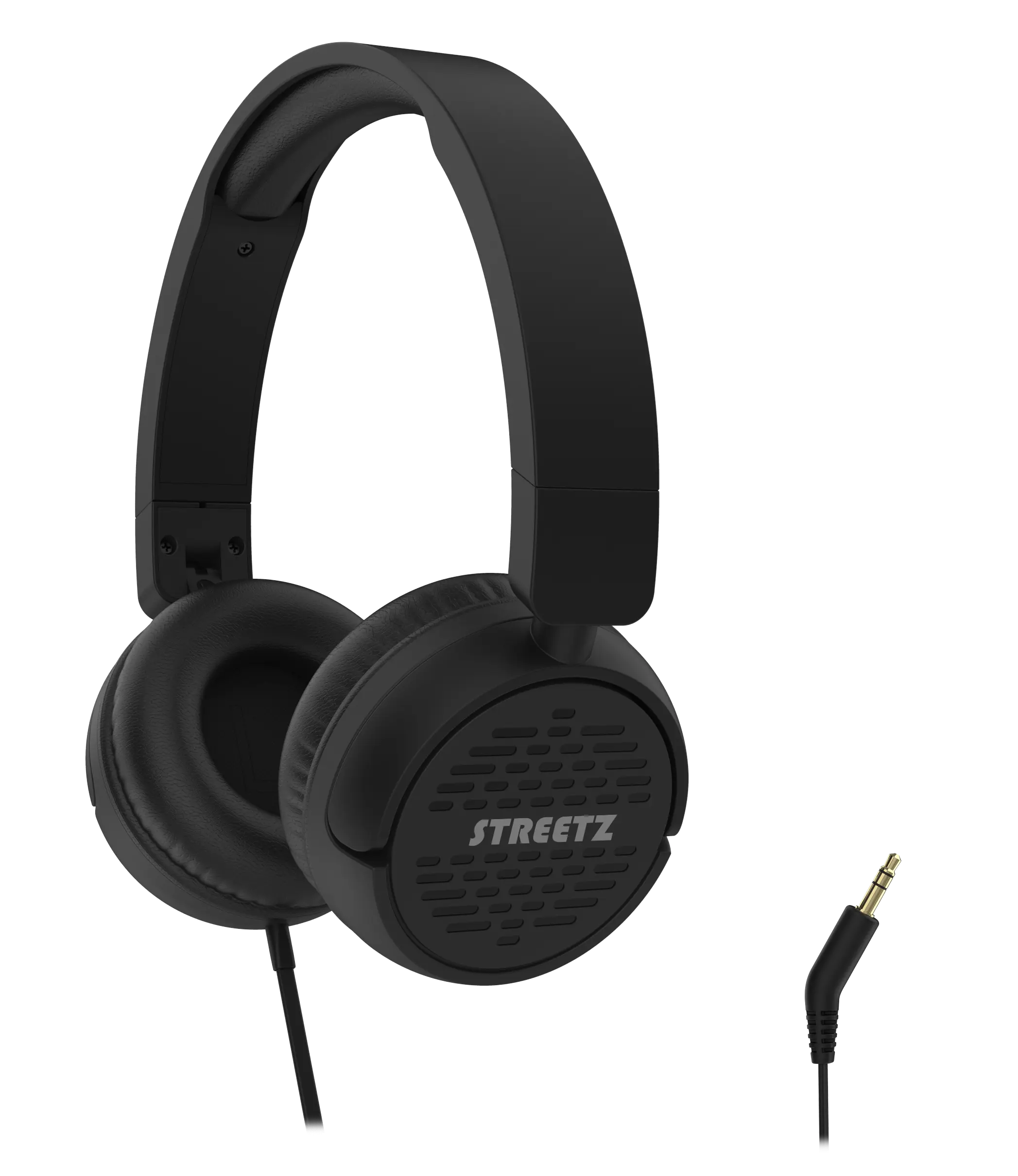 Vikbara On-ear hörlurar 3.5mm Svart