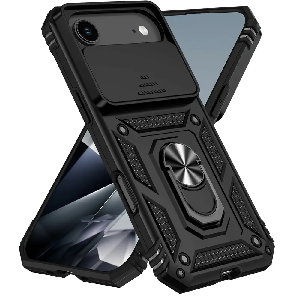 Hybridskal Ring + Kameraskydd iPhone Air Svart