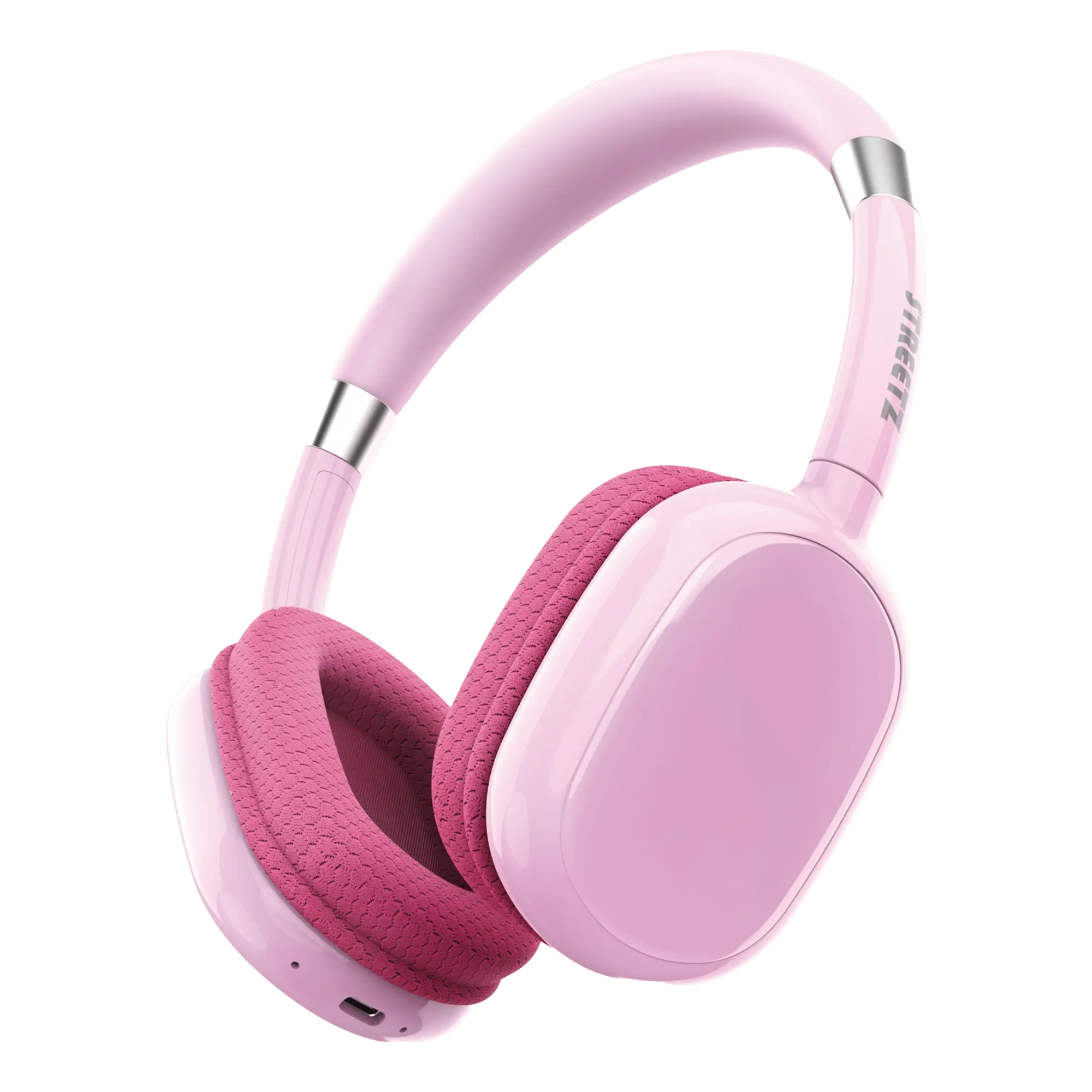 On-ear-Bluetooth lastenkuulokkeet, Vaaleanpunainen