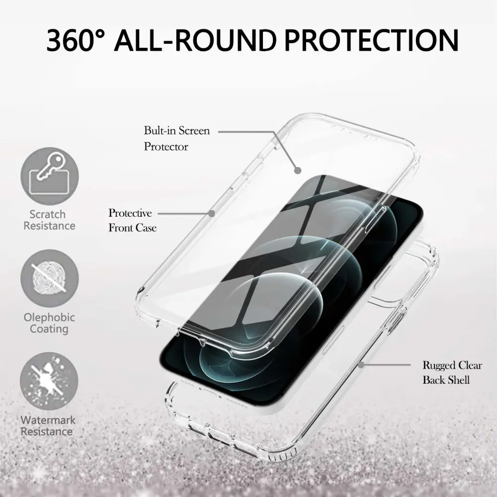 Full Protection Case iPhone 12/iPhone 12 Pro Genomskinlig