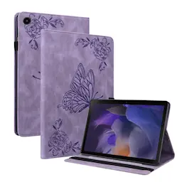 Samsung Galaxy Tab A11 Nahkakotelo Perhonen, Liila