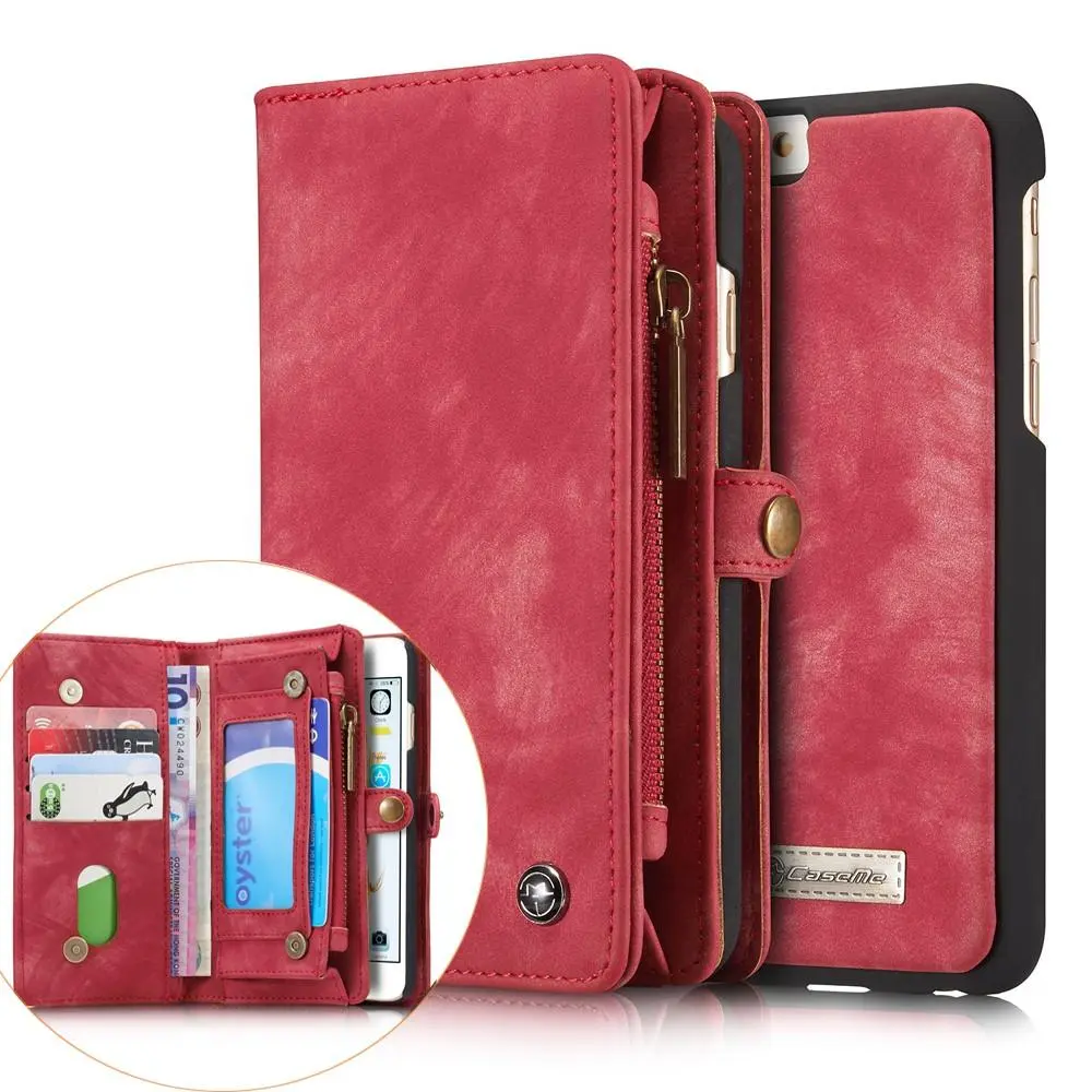 Multi-slot Mobiltaske iPhone 6/6S Rød