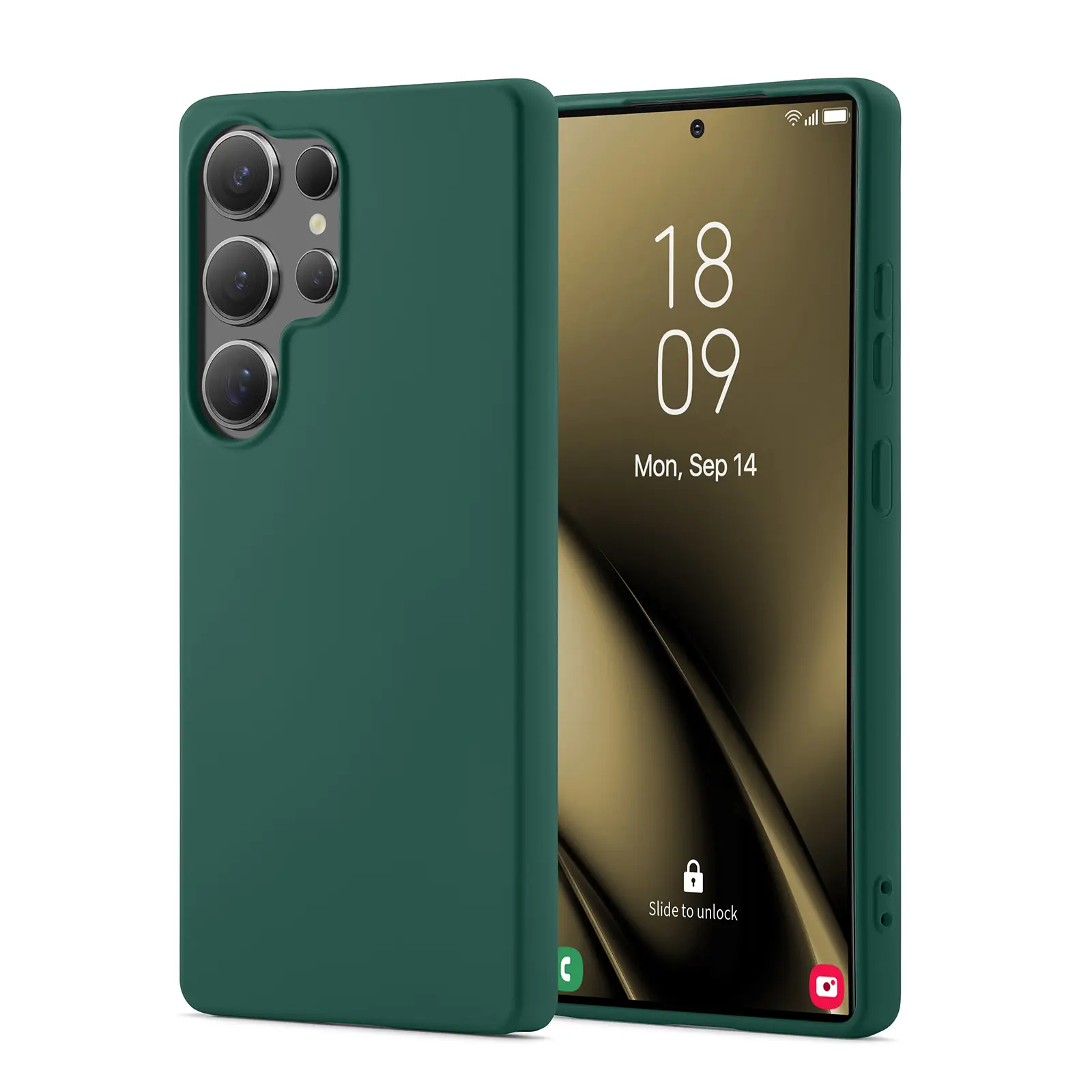 TPU Cover Samsung Galaxy S25 Ultra Mørkegrøn