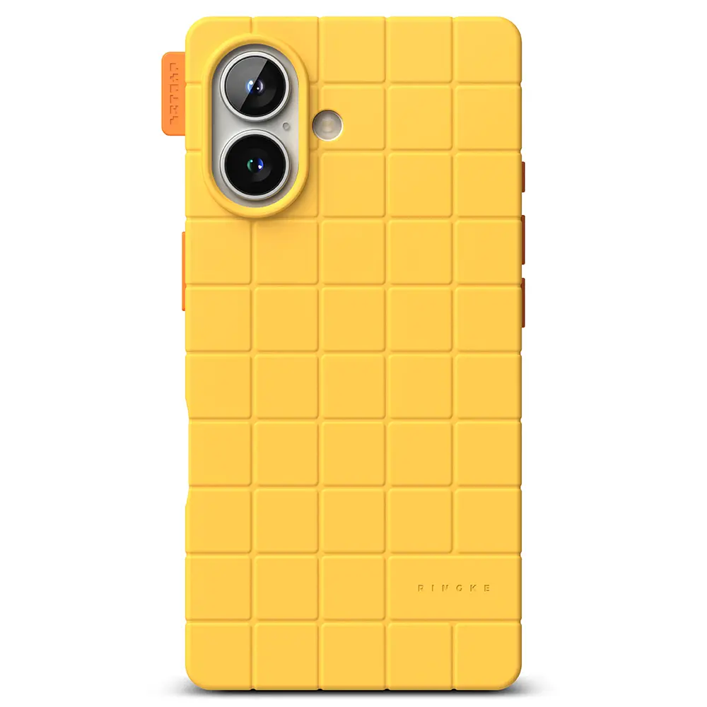 Bitmap Silicone Magnetic Case iPhone 16 Yellow