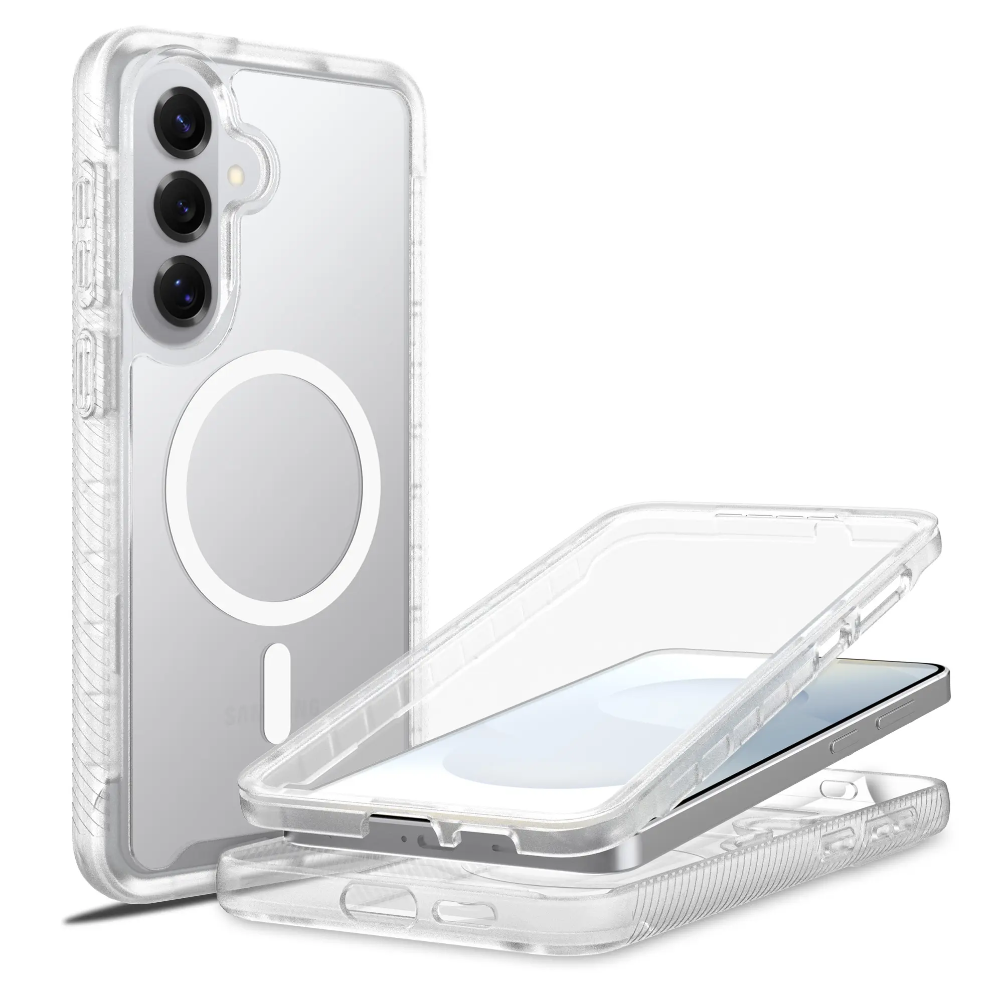 Full Protection Magnetic Case Samsung Galaxy S26 Plus Gennemsigtig