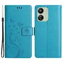 Læderetui Sommerfugle Xiaomi Redmi 13C Blå
