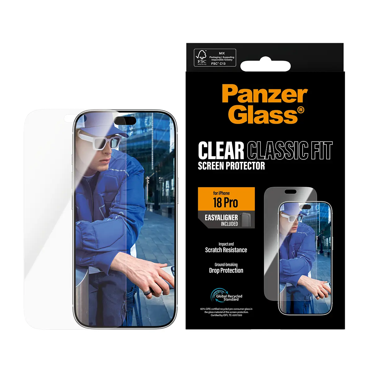 iPhone 18 Pro Screen Protector (with EasyAligner) Classic Fit