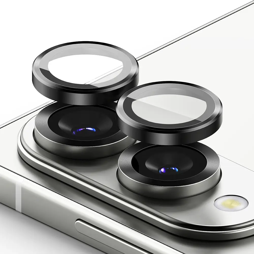 Camera Lens Frame Glass (2-pack) Samsung Galaxy S25 Edge Black