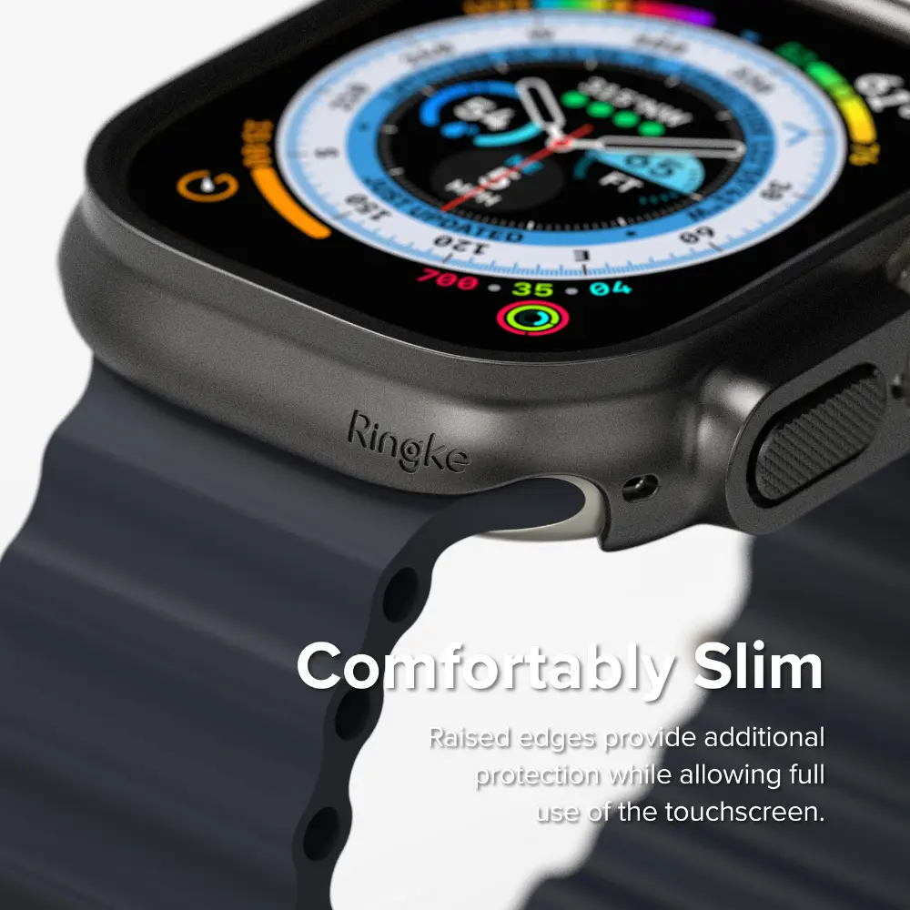 Slim Case (2-pack) Apple Watch Ultra 49mm 3rd Gen Titanium Black & Clear