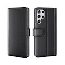 Ægte Læderetui Samsung Galaxy S22 Ultra Sort