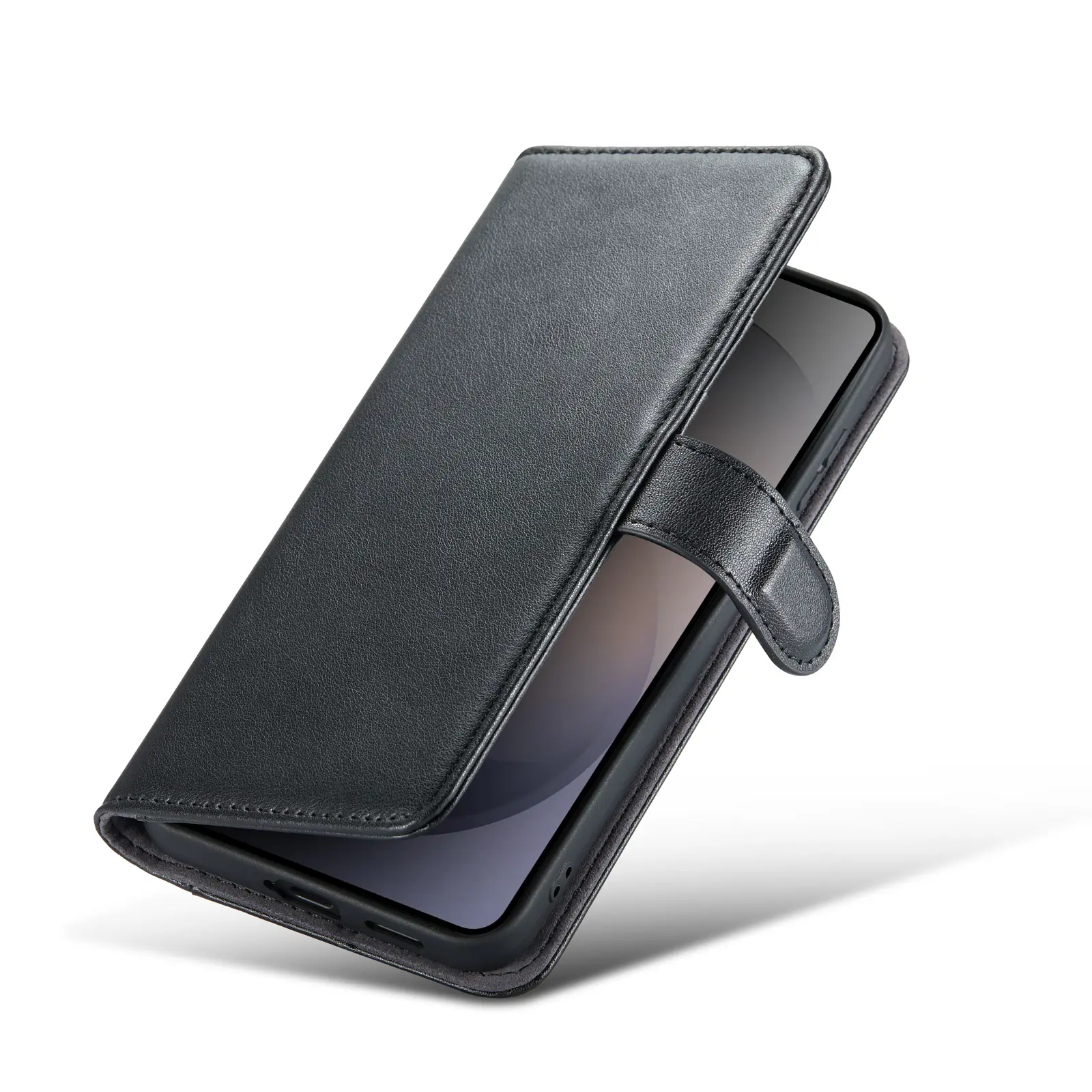 Äkta Läderfodral Samsung Galaxy S26 FE Svart