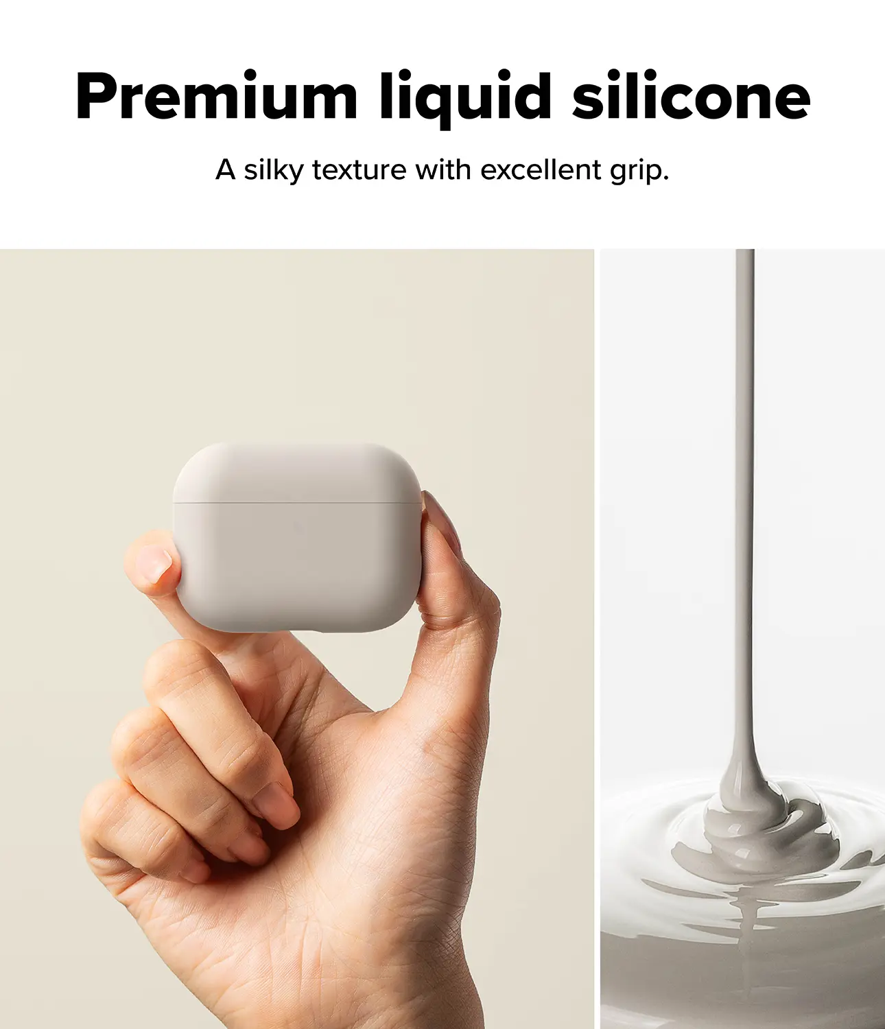 Silicone Skal Apple AirPods Pro 3 Stone