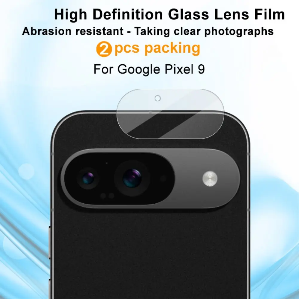 2-pack Härdat Glas Linsskydd Google Pixel 9 Genomskinlig