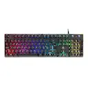 Gamingtastatur med RGB-belysning, Sort