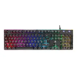 Gamingtangentbord med RGB-belysning, Svart