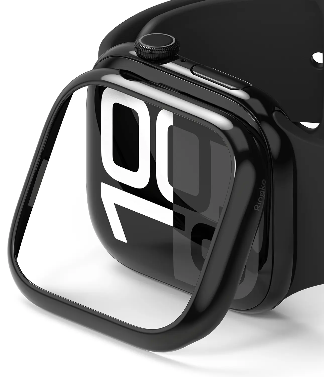 Apple Watch Series 10 46mm Beskyttelsesring - Bezel Styling Sort