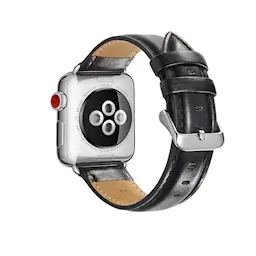 Premium Leather Armband Apple Watch SE 44mm Black