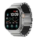 Apple Watch Ultra 49mm 3rd Gen Armbånd Stratos, Natural Titanium - Black