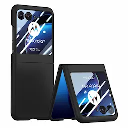 Hårdskal med inbyggt skärmskydd Motorola Razr 40 Ultra svart