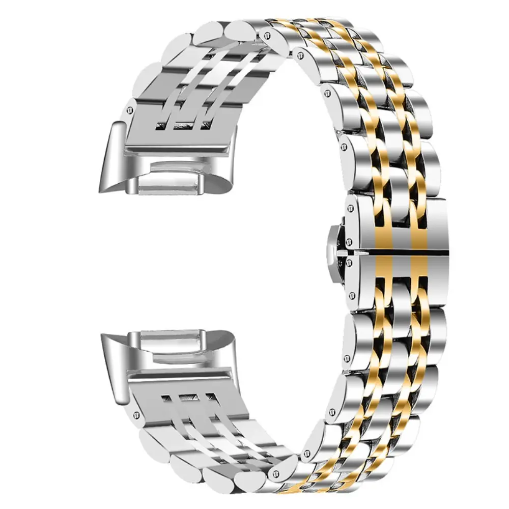 Stainless Steel Bracelet Fitbit Charge 6 Sølv/guld