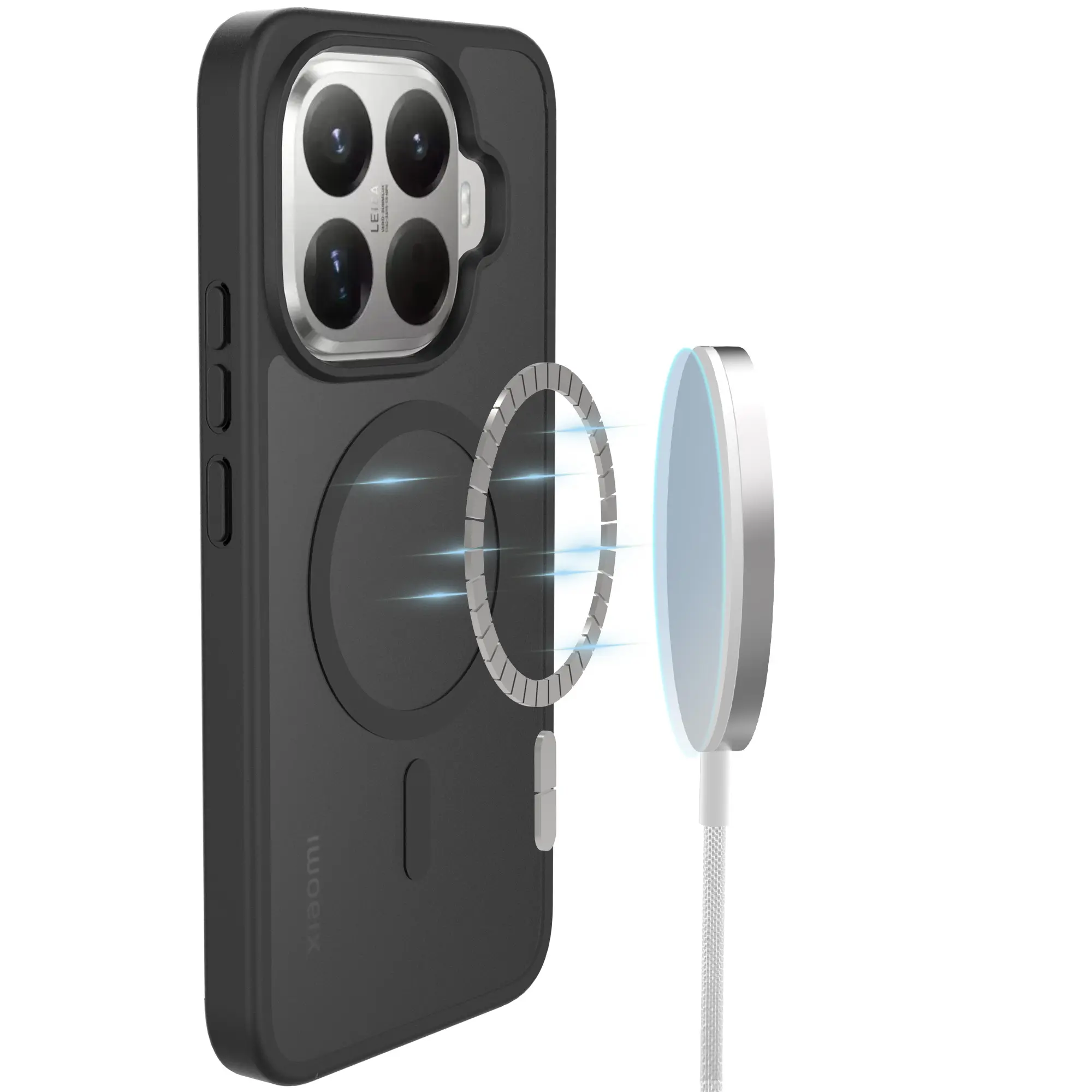 Magnetic Hybrid Skal Xiaomi 15T Pro Frosted Black