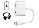 Lightning til 3,5 mm adapter til lyd og opladning Hvid
