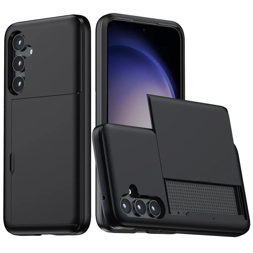 Deksel Kortholder Samsung Galaxy S25 Plus Svart