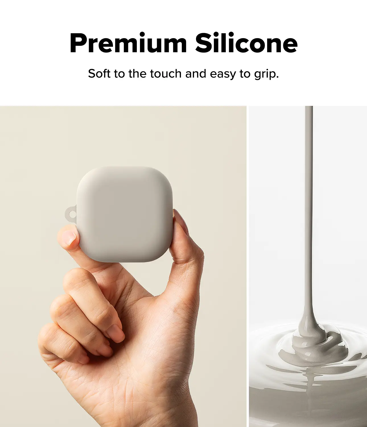 Silicone Skal Samsung Galaxy Buds 4 Pro Stone