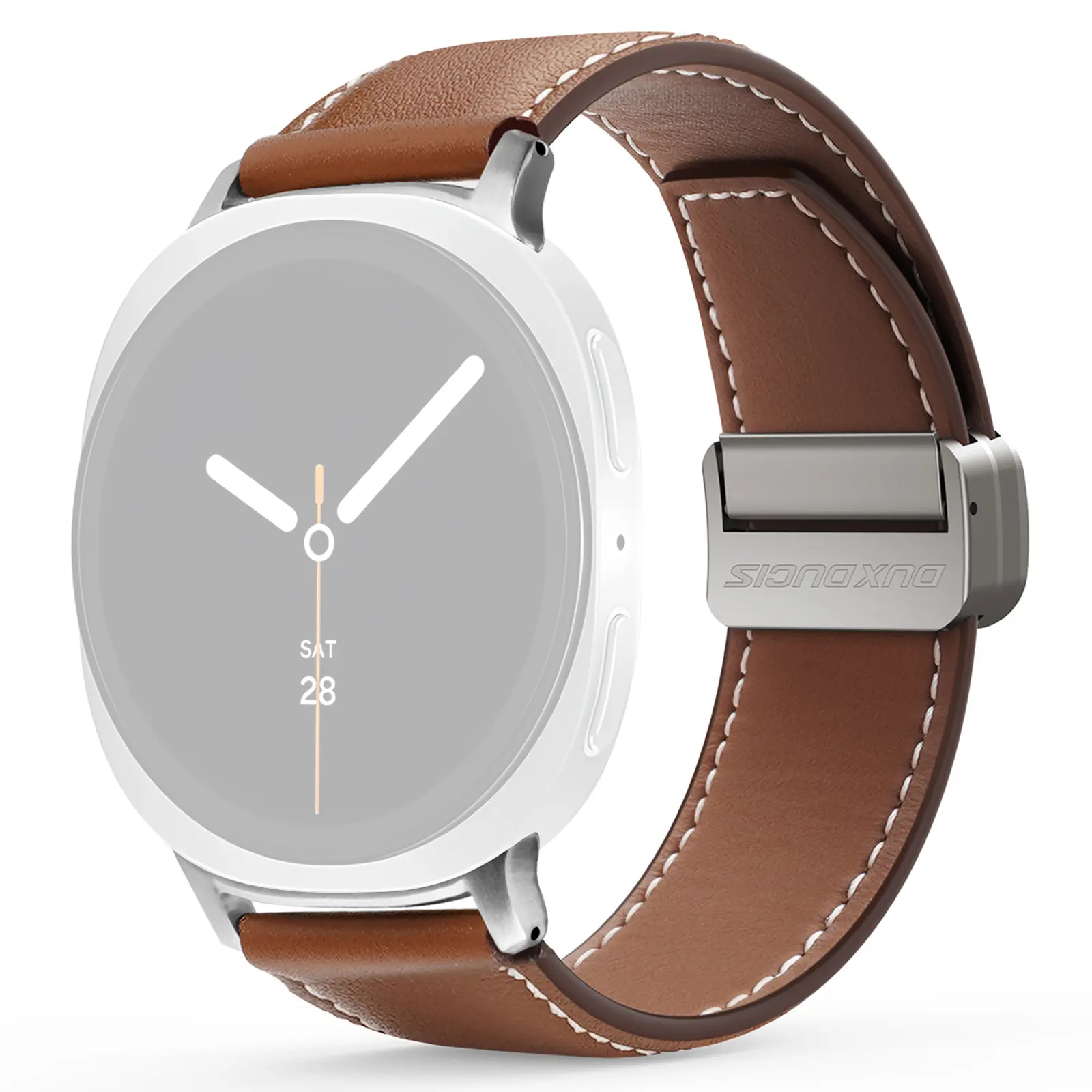 Läderarmband Samsung Galaxy Watch 8 44mm Brun